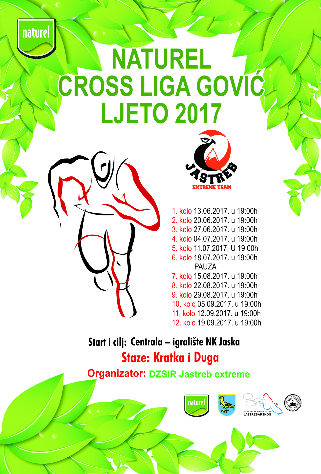 plakat Naturel Cross liga GOVIĆ ljeto 2017
